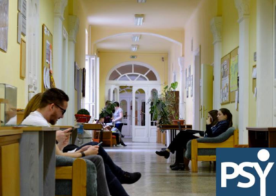 Az intézet fő folyosója